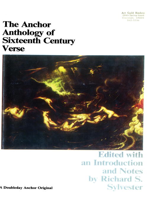Cover image for The Anchor Book of Sixteenth Century Verse